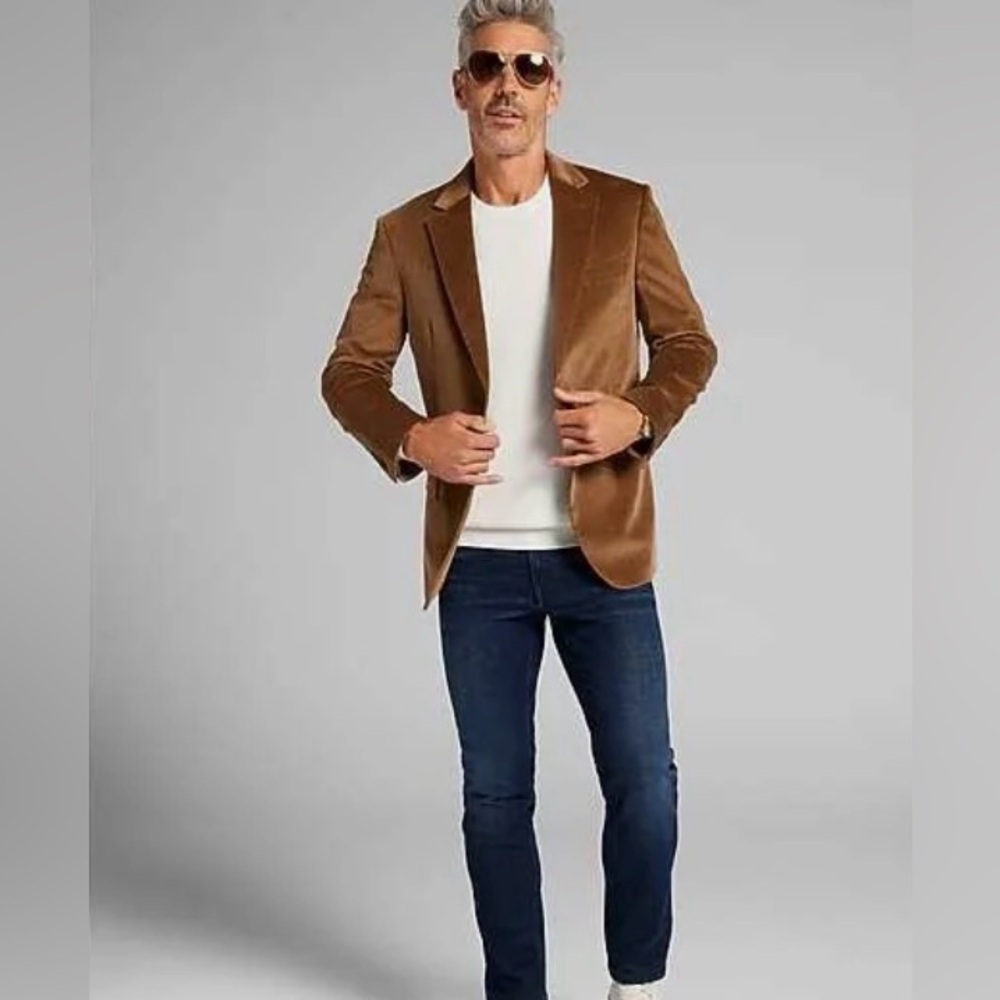 NWOT Dockers Corduroy Men's Tan Brown Blazer - Picture 2 of 15